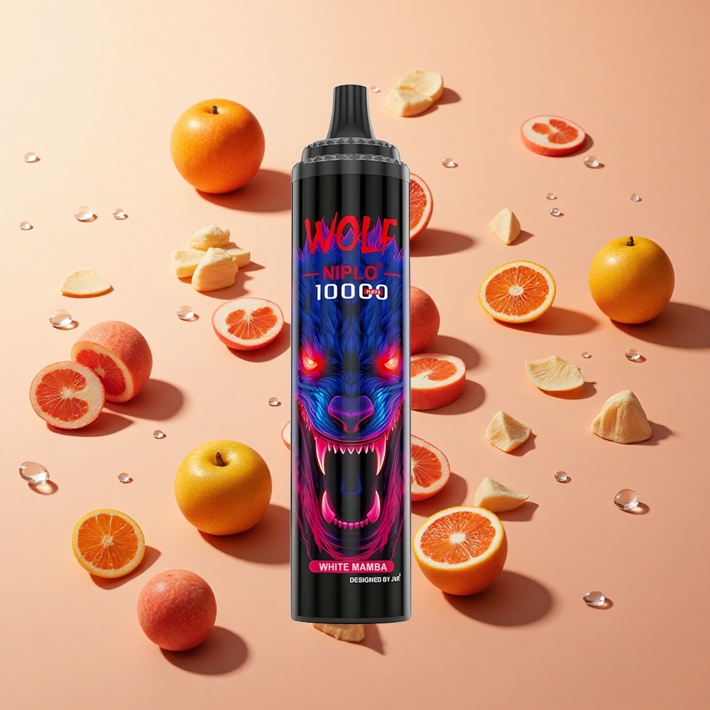 JNR Wolf Niplo 10000 Puffs White Mamba (נחש לבן) 20ml wholesale Israel Type-C