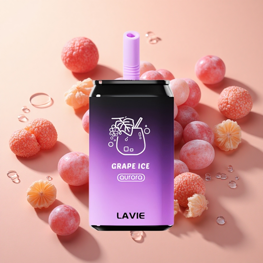 LAVIE Aurora 11000 Puffs גלידת ענבים wholesale Israel סוללה 650mAh טעינה Type C