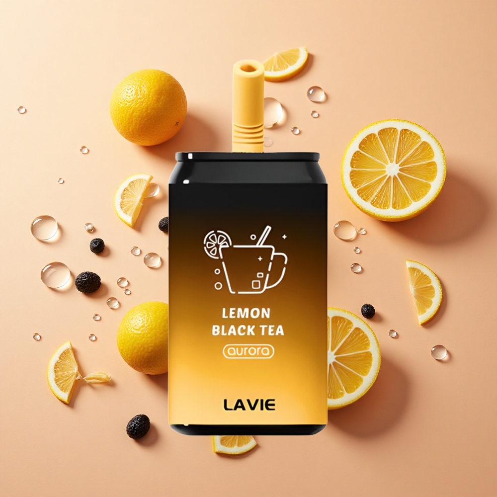 LAVIE Aurora 11000 Puffs לימון תה שחור wholesale Israel סוללה 650mAh טעינה Type C