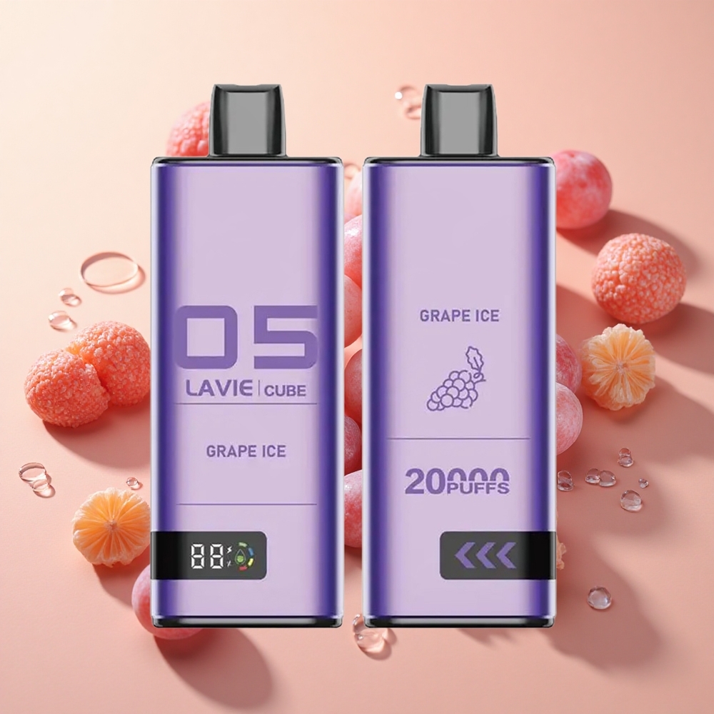 Lavie Cube 20000 Puffs Vape חד פעמי ענבים קרים wholesale Israel 28ML
