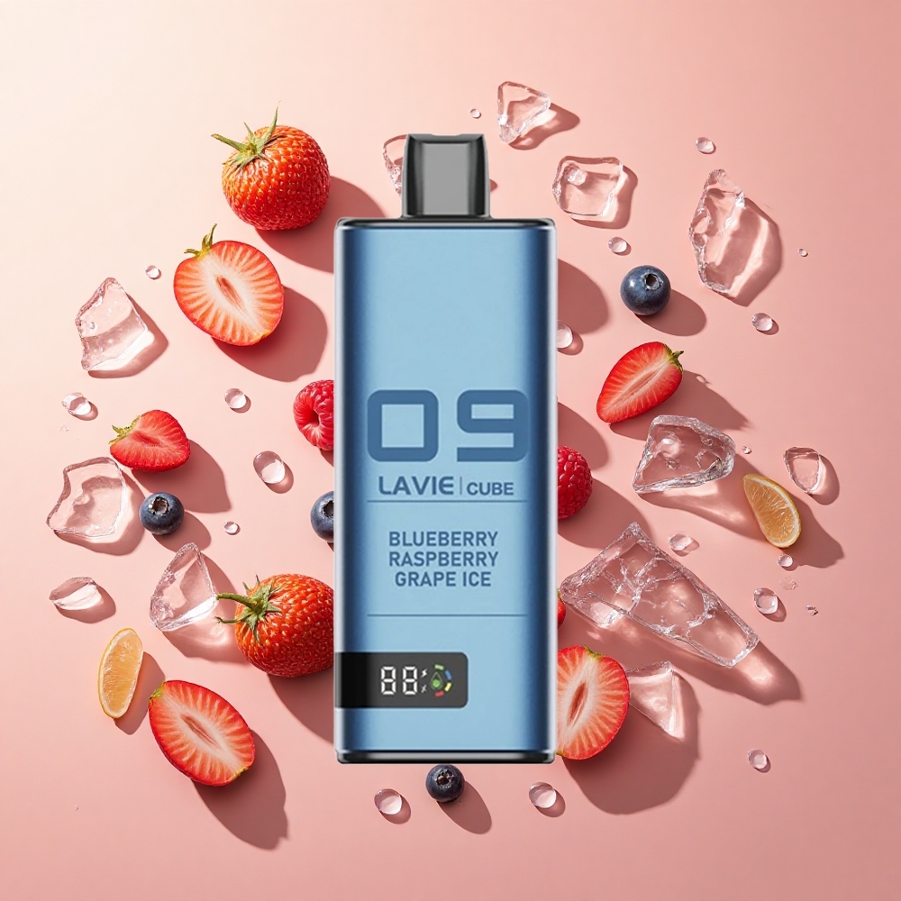 Lavie Cube 20000 Puffs אוכמניות פטל ענבים קרח wholesale Israel 28מ"ל