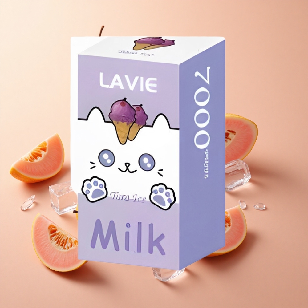 LAVIE Milk 7000 Puffs Taro Ice (טארו אייס) 16ML 600mAh wholesale Israel