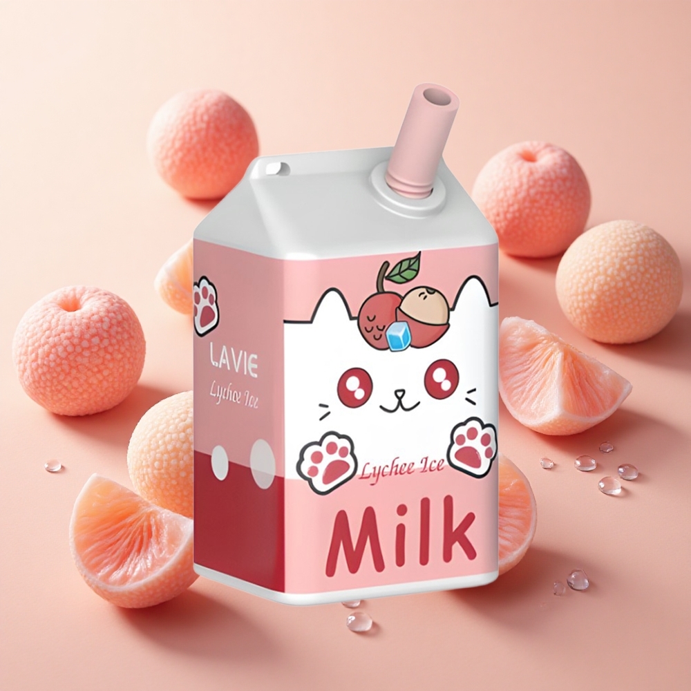 LAVIE Milk 7000 Puffs ליצ'י קרח wholesale Israel 16ML 600mAh