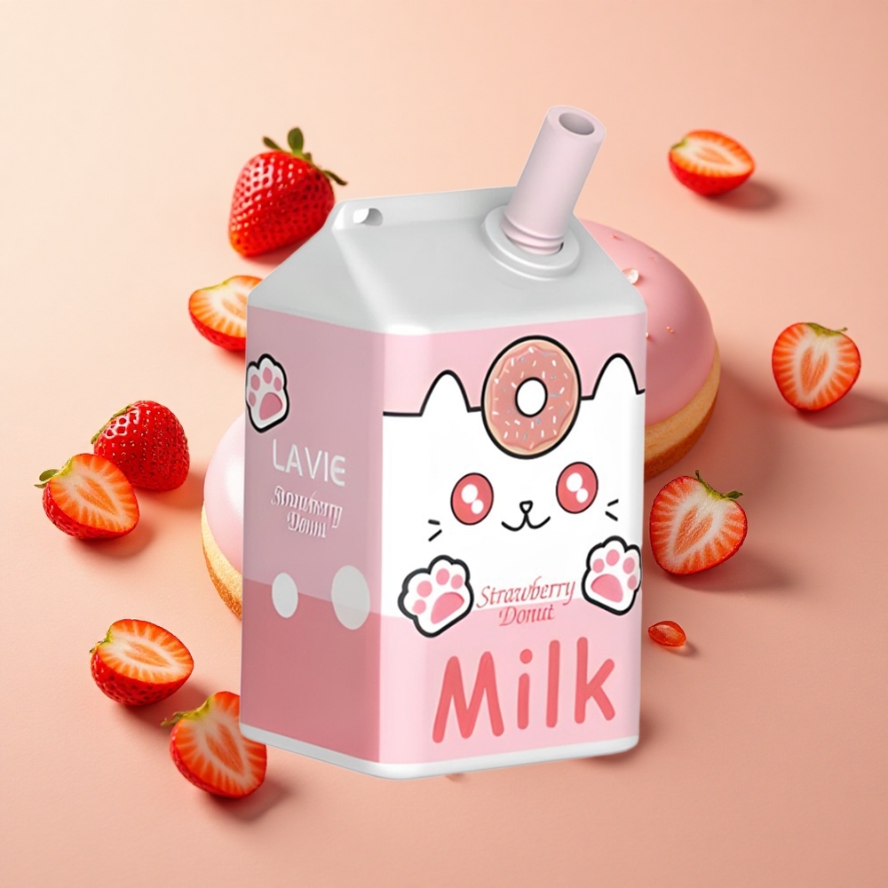 LAVIE Milk 7000 Puffs סופגניה תות wholesale Israel 16ML 600mAh