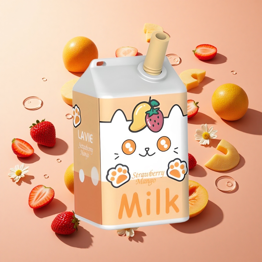 LAVIE Milk 7000 Puffs תות מנגו wholesale Israel 16ML 600mAh