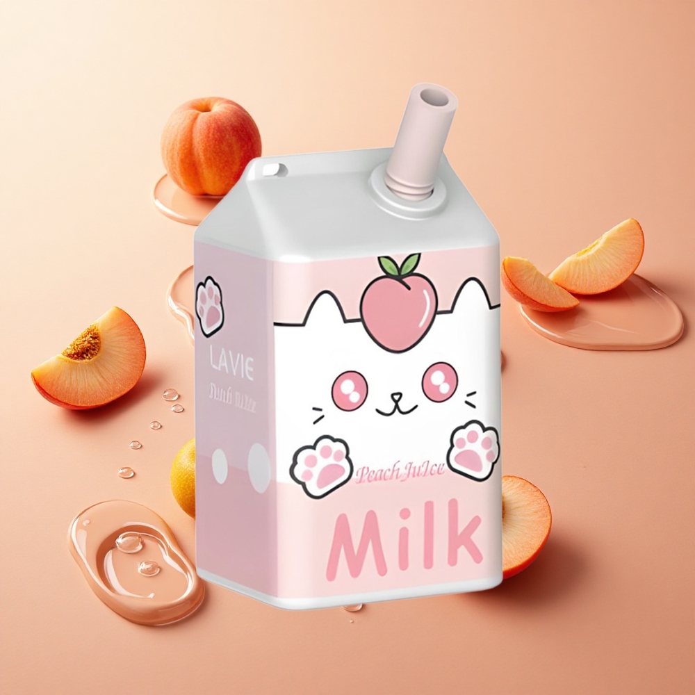 LAVIE Milk 7000 Puffs מיץ אפרסקים wholesale Israel 16ML טעון Type-C