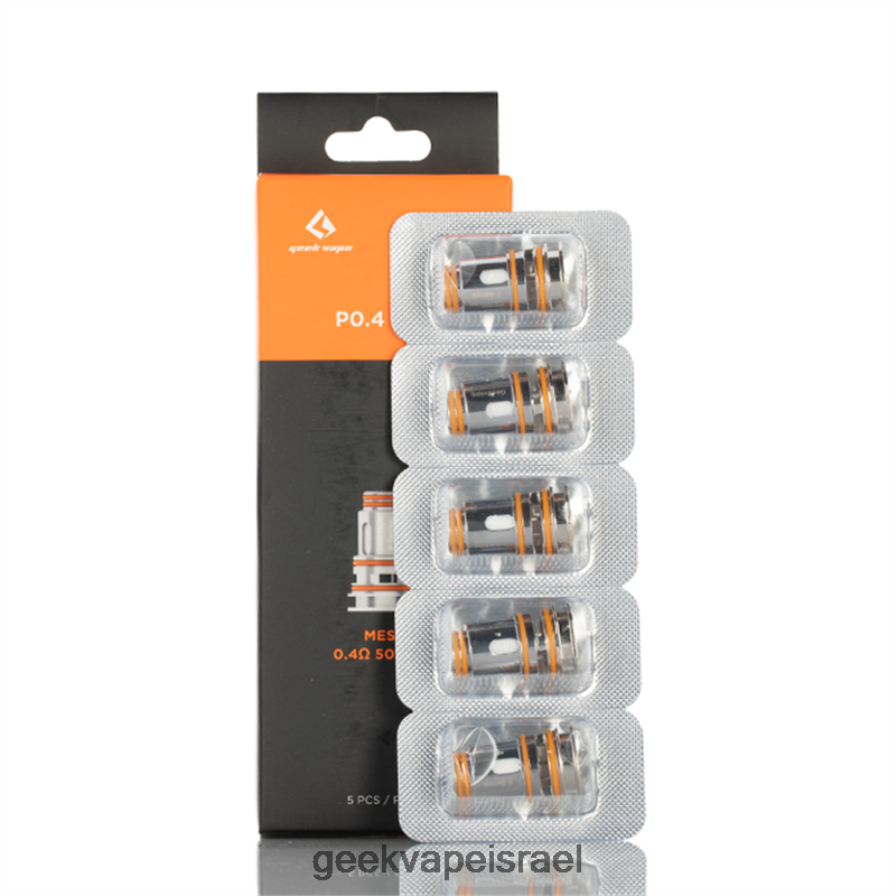 GEEKVAPE For Sale | סליל סדרת p 5 יח'חבילה GeekVape p0.4 אוהם 04D40415