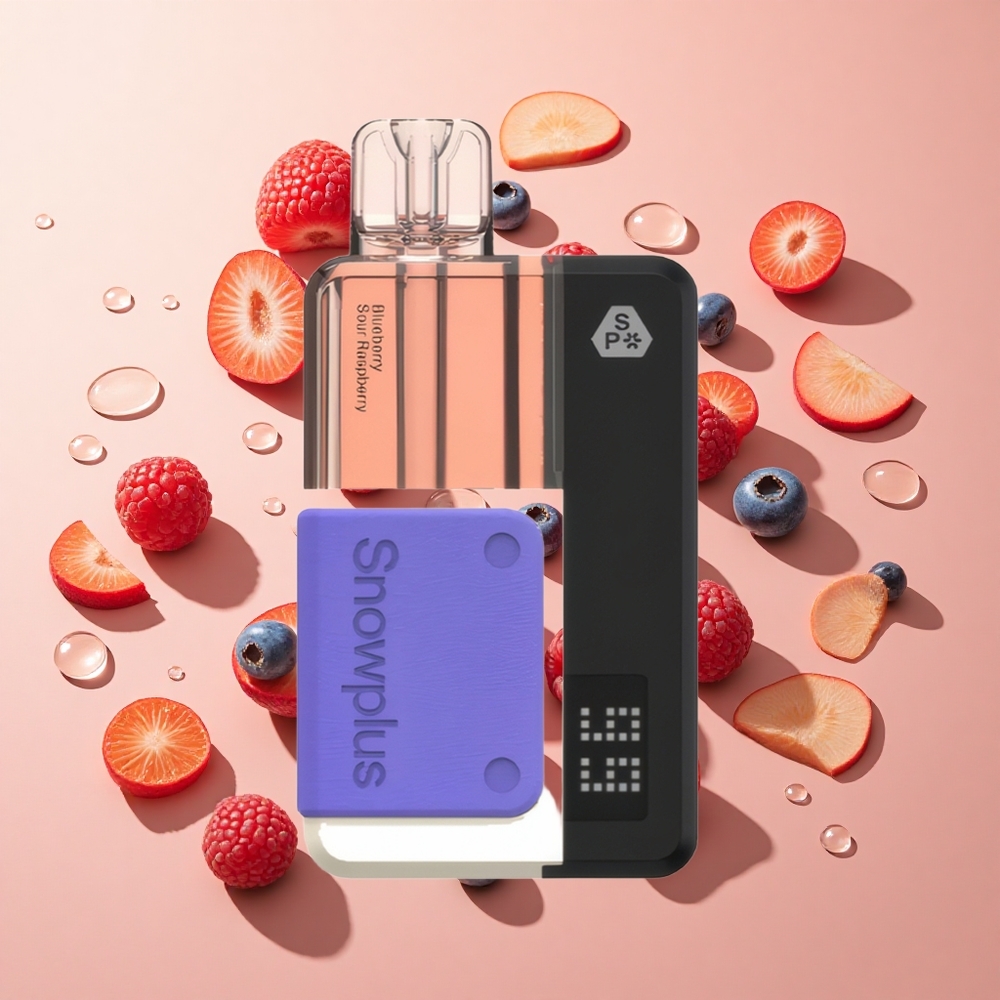 Snowplus Swift 15000 Puffs פוד קיט אוכמניות-פטל חמוץ wholesale Israel סוללה רב-פעמית 1000mAh