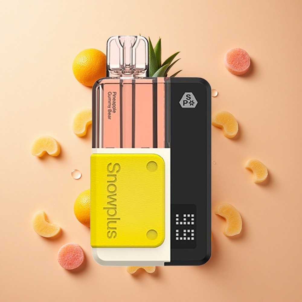 Snowplus Swift 5000 Puffs גומי דובי אננס סיטונאי ישראל סוללה 1000 mAh נפח נוזל 2+10 מ"ל