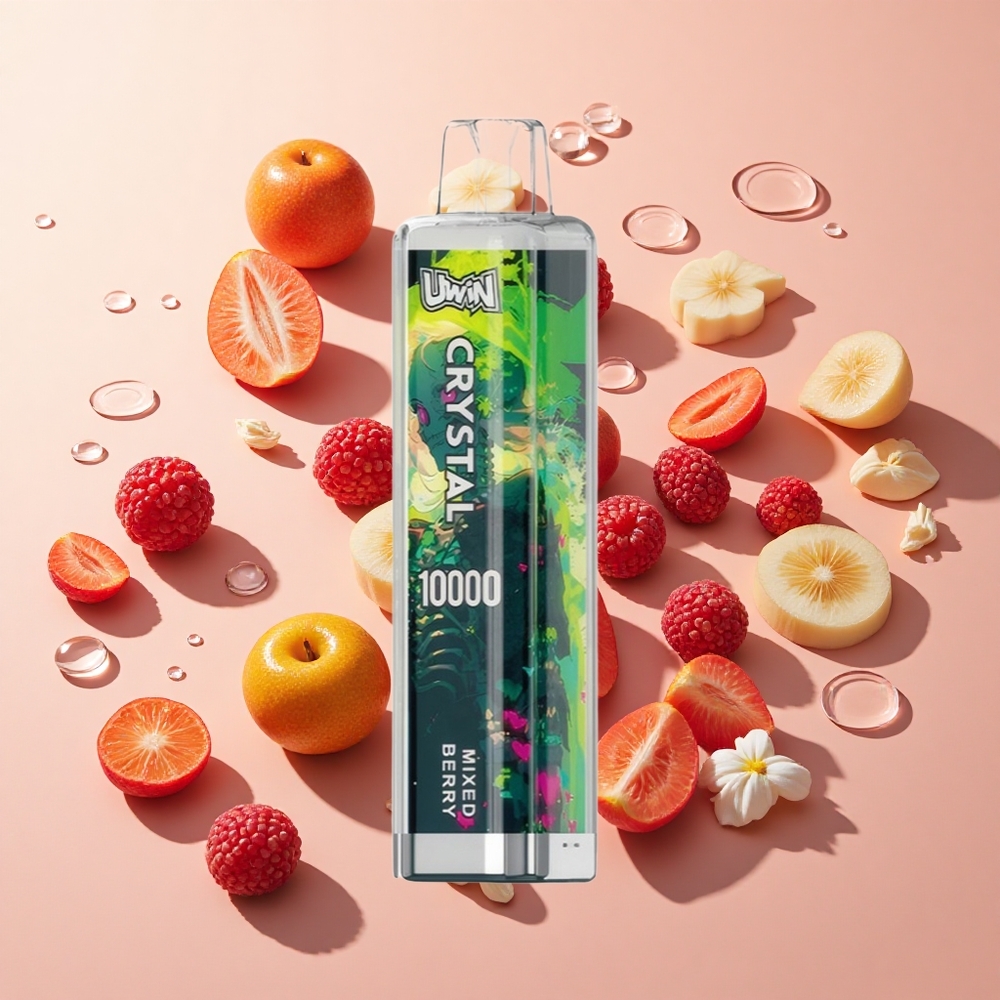 UWIN Crystal 10000 Puffs פירות מעורבים (Mixed Berry) wholesale Israel 18ml RGB