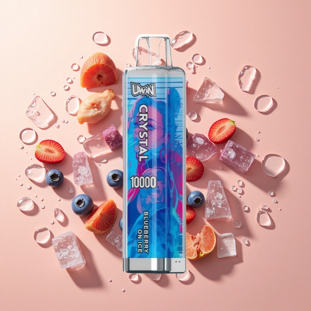 UWIN Crystal 10000 Puffs אוכמנית בקרח wholesale Israel 18ml RGB