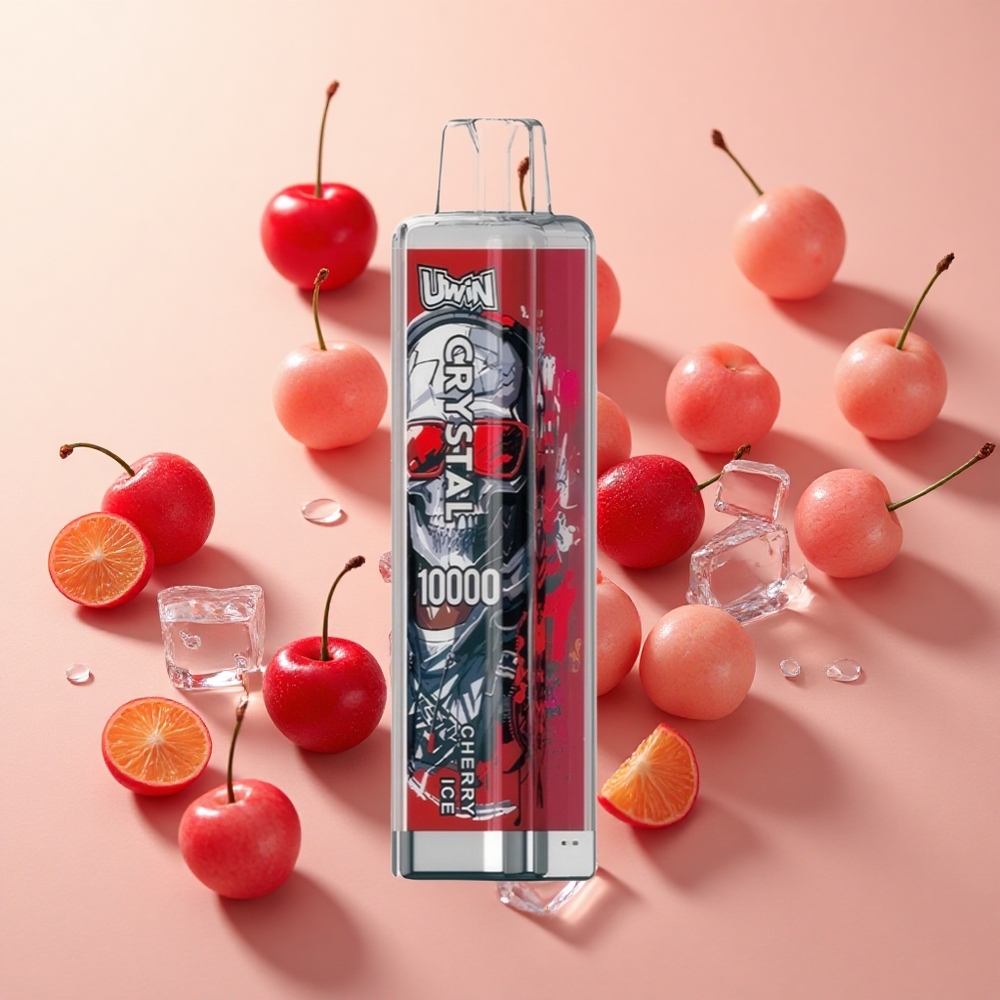UWIN Crystal 10000 Puffs דובדבן קרח wholesale Israel 18ml RGB