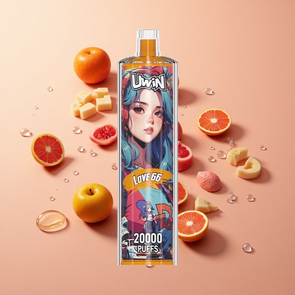 Uwin Shisha Crystal 20000 Puffs אהבה 66 סיטונאי Israel 22ml סליל רשת