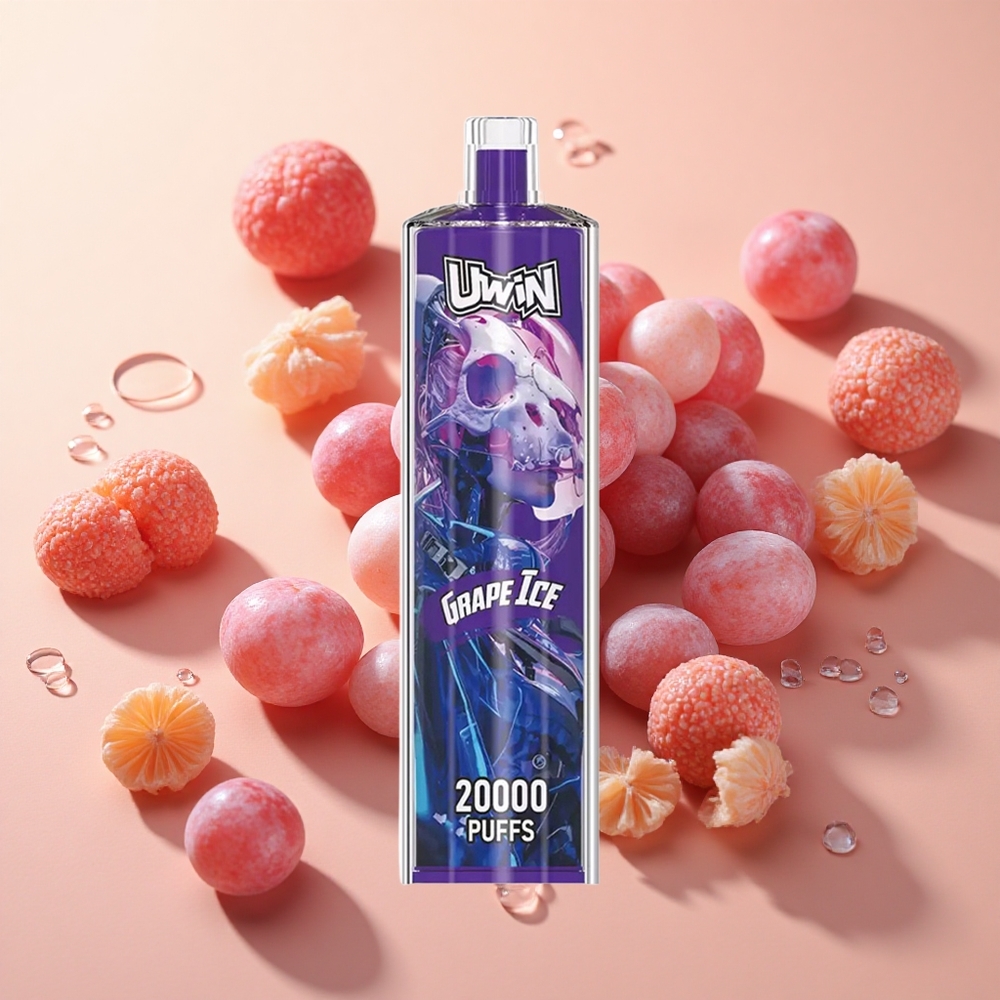 Uwin Shisha Crystal 20000 Puffs ענבים קפואים wholesale Israel סוללה נטענת 650 mAh