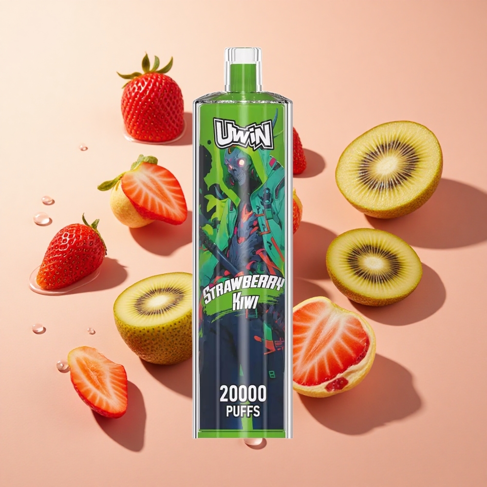 Uwin Shisha Crystal 20000 Puffs תות קיווי wholesale Israel סוללה נטענת 650 mAh