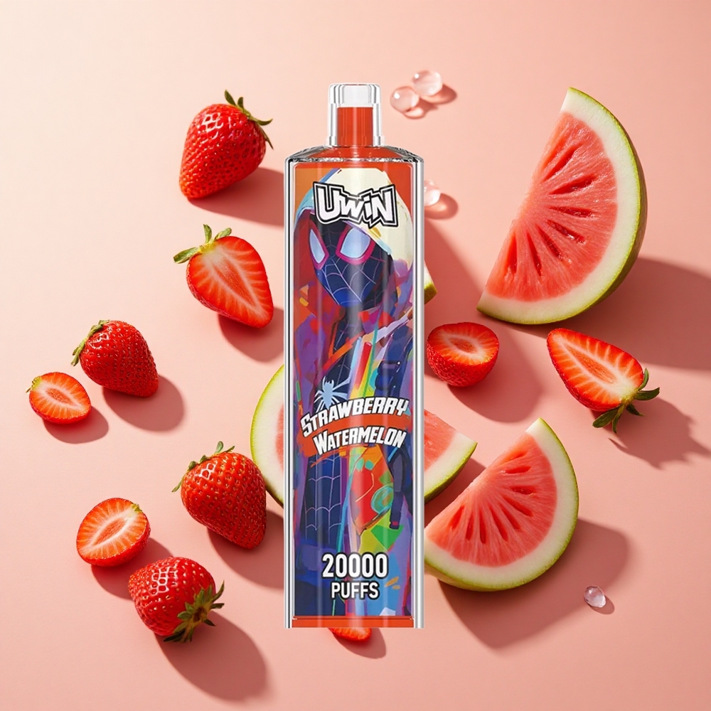 Uwin Shisha Crystal 20000 Puffs תות אבטיח wholesale Israel סוללה נטענת 650 mAh