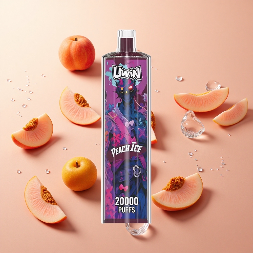 Uwin Shisha Crystal 20000 Puffs אפרסק קרח wholesale Israel Type-C 650 mAh