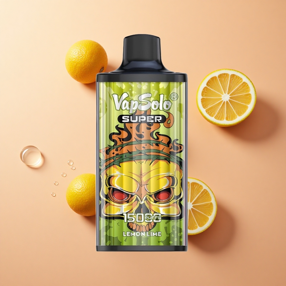 Vapsolo Super 15000 Puffs לימון לימה 40ml wholesale Israel Type-C