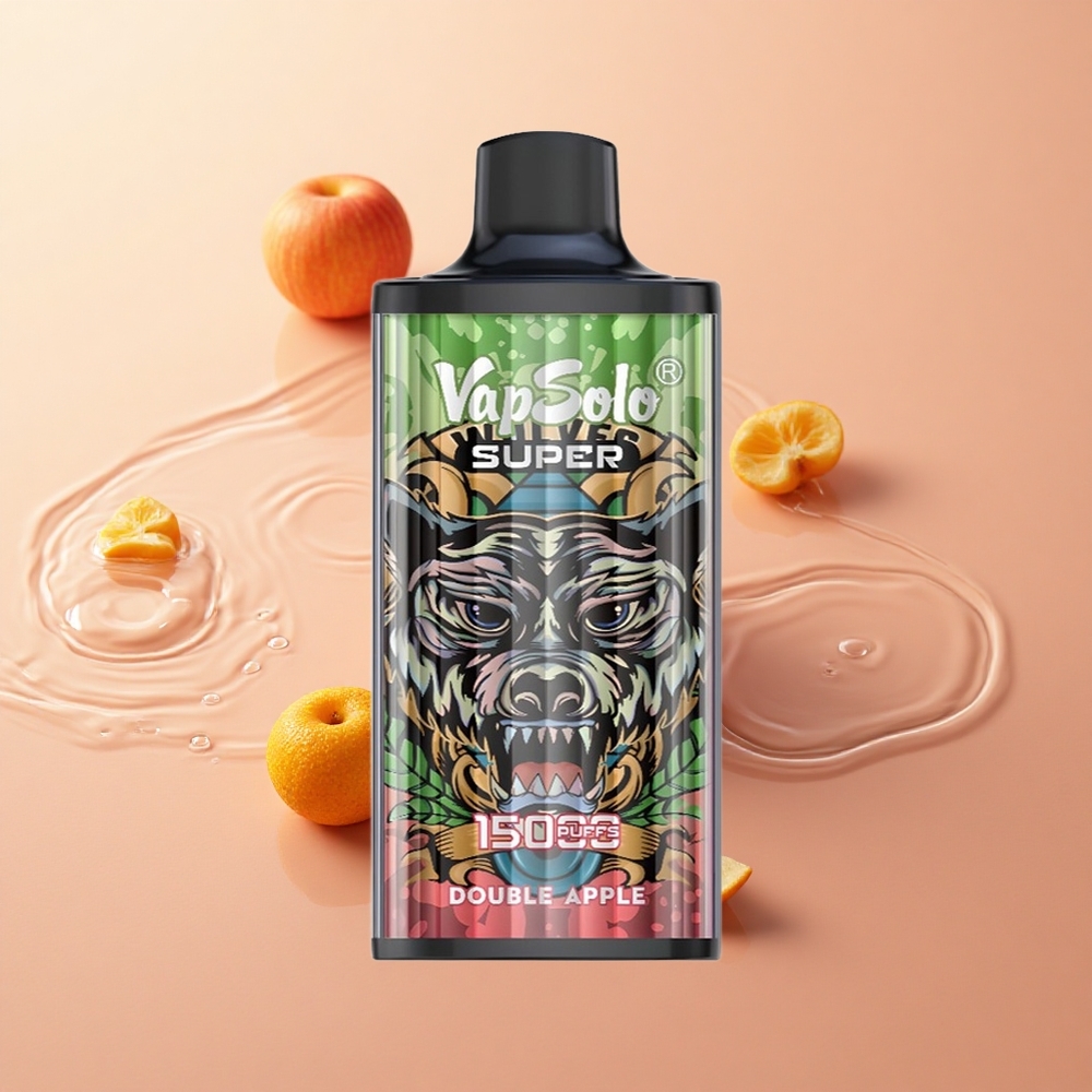 Vapsolo Super 15000 Puffs Double תפוח E-Liquid 40ml wholesale Israel