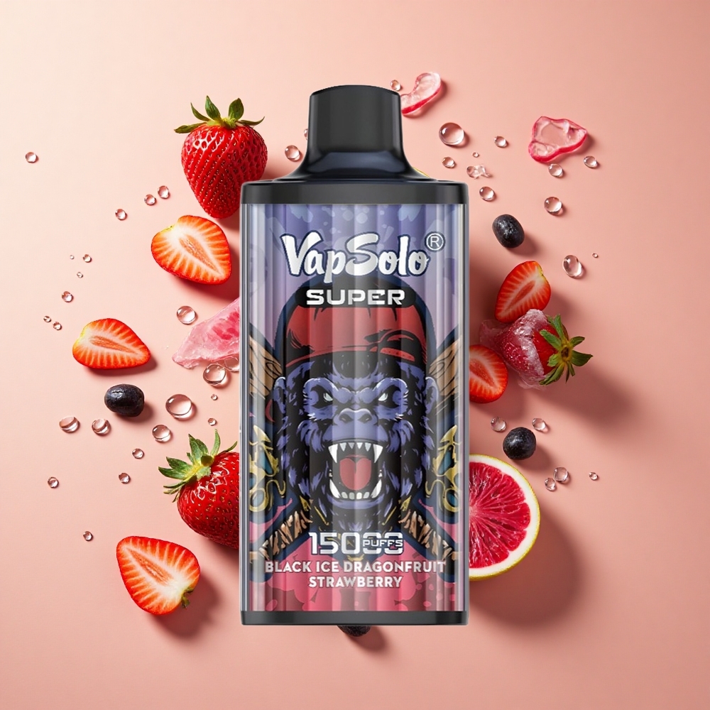 Vapsolo Super 15000 Puffs דרגון פרי תות שחור קרח wholesale Israel 40ml 850mah