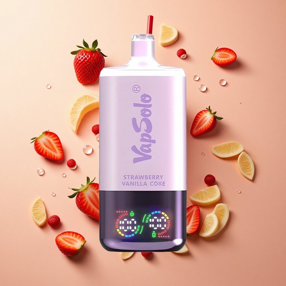 VapSolo Triple 30000 Puffs תות וניל קולה 40ml wholesale Israel Type-C