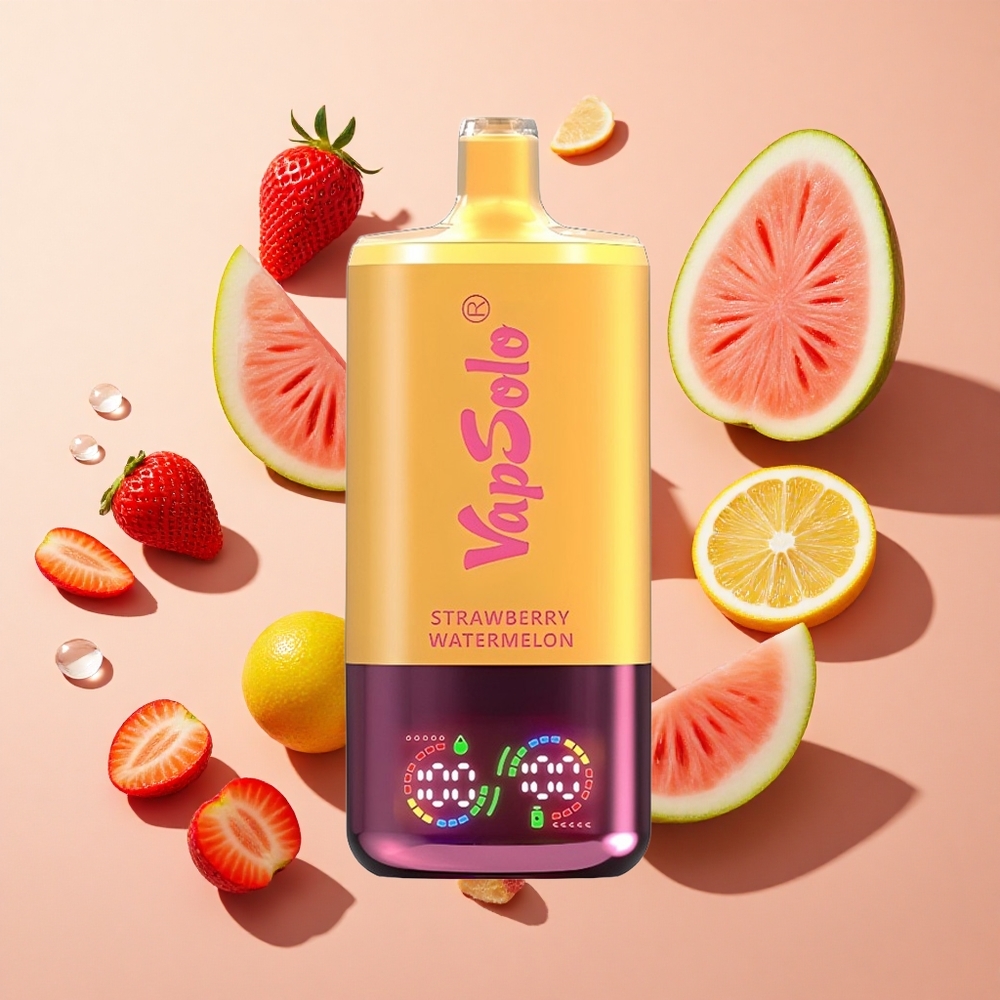 VapSolo Triple 30000 Puffs תות אבטיח & לימון אפרסק 40ml wholesale Israel Type-C