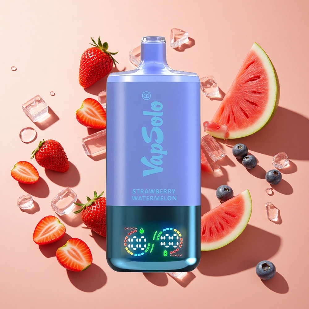 VapSolo Triple 30000 Puffs תות אבטיח ואוכמניות קרח wholesale Israel 40ml Type-C