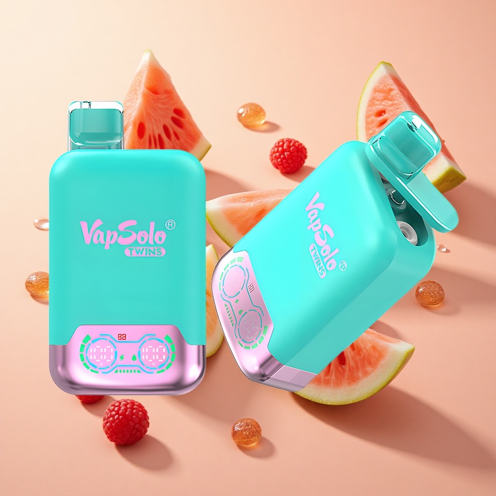 Vapsolo Twins 20000 Puffs מלון משולש ואבטיח פטל wholesale Israel Type-C 40 מ"ל