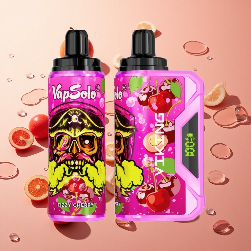 VapSolo VIKING 12000 Puffs דובדבן תוסס wholesale Israel Type-C