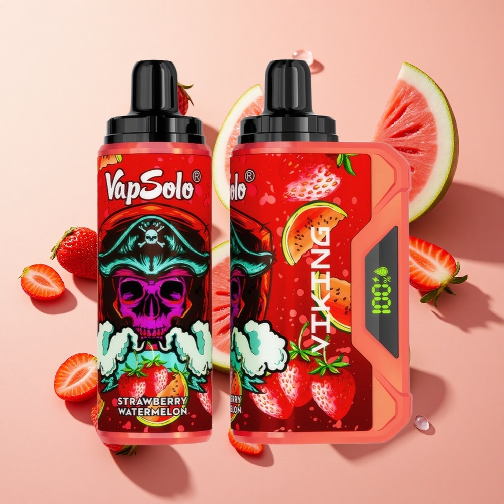VapSolo VIKING 12000 Puffs תות אבטיח wholesale Israel Type-C
