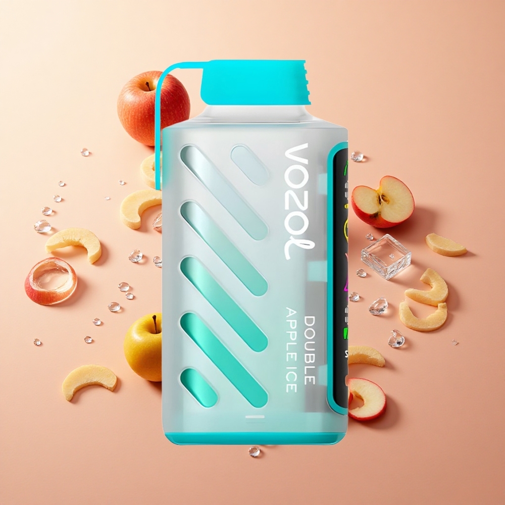 VOZOL Gear Power 20000 Puffs Double Apple Ice (תפוח כפול קרח) עם S.i.L.C. Tech ו-Dual Mesh Coil wholesale Israel