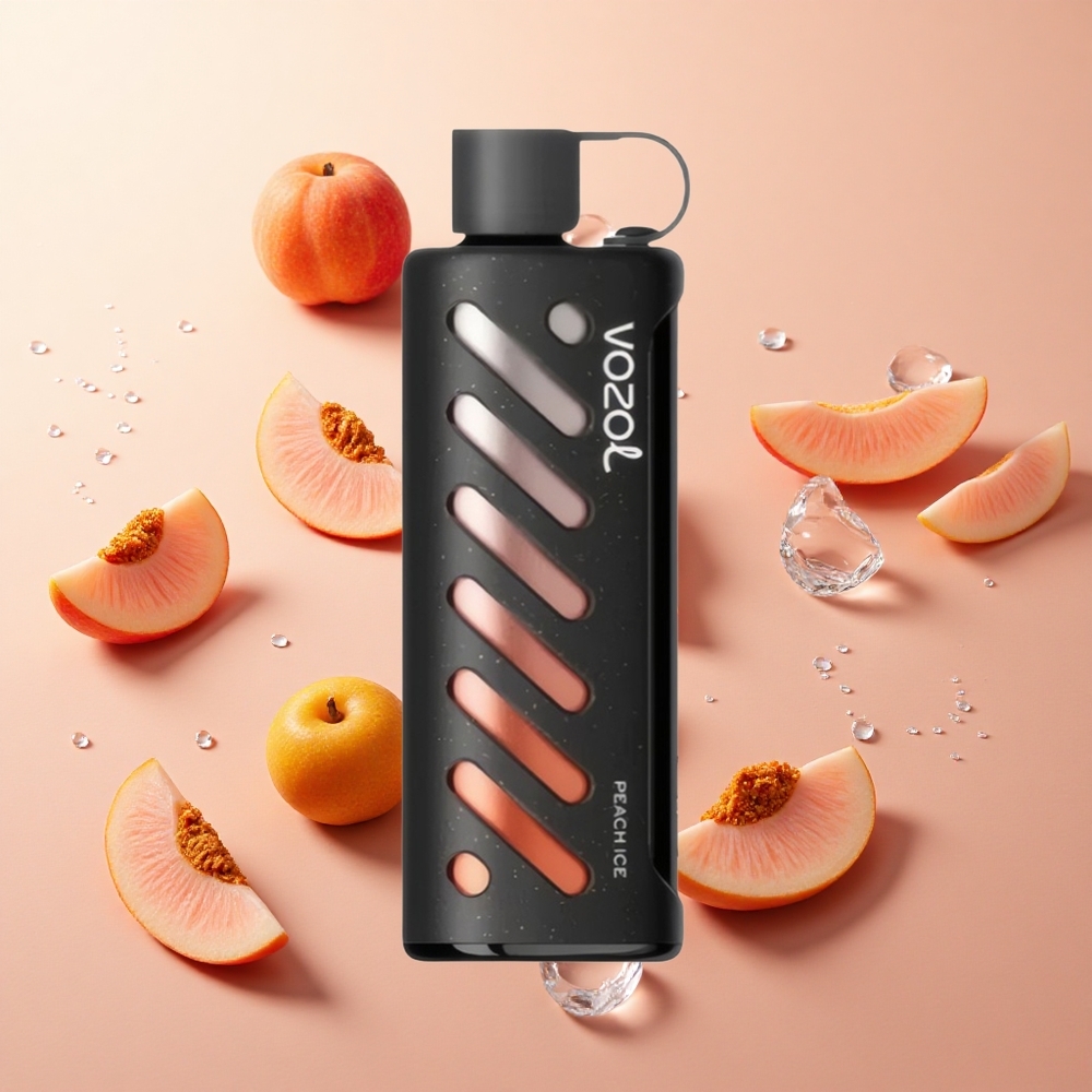 VOZOL Gear Shisha 25000 Puffs אפרסק קרח wholesale Israel S.i.L.C Tech Dual Mesh