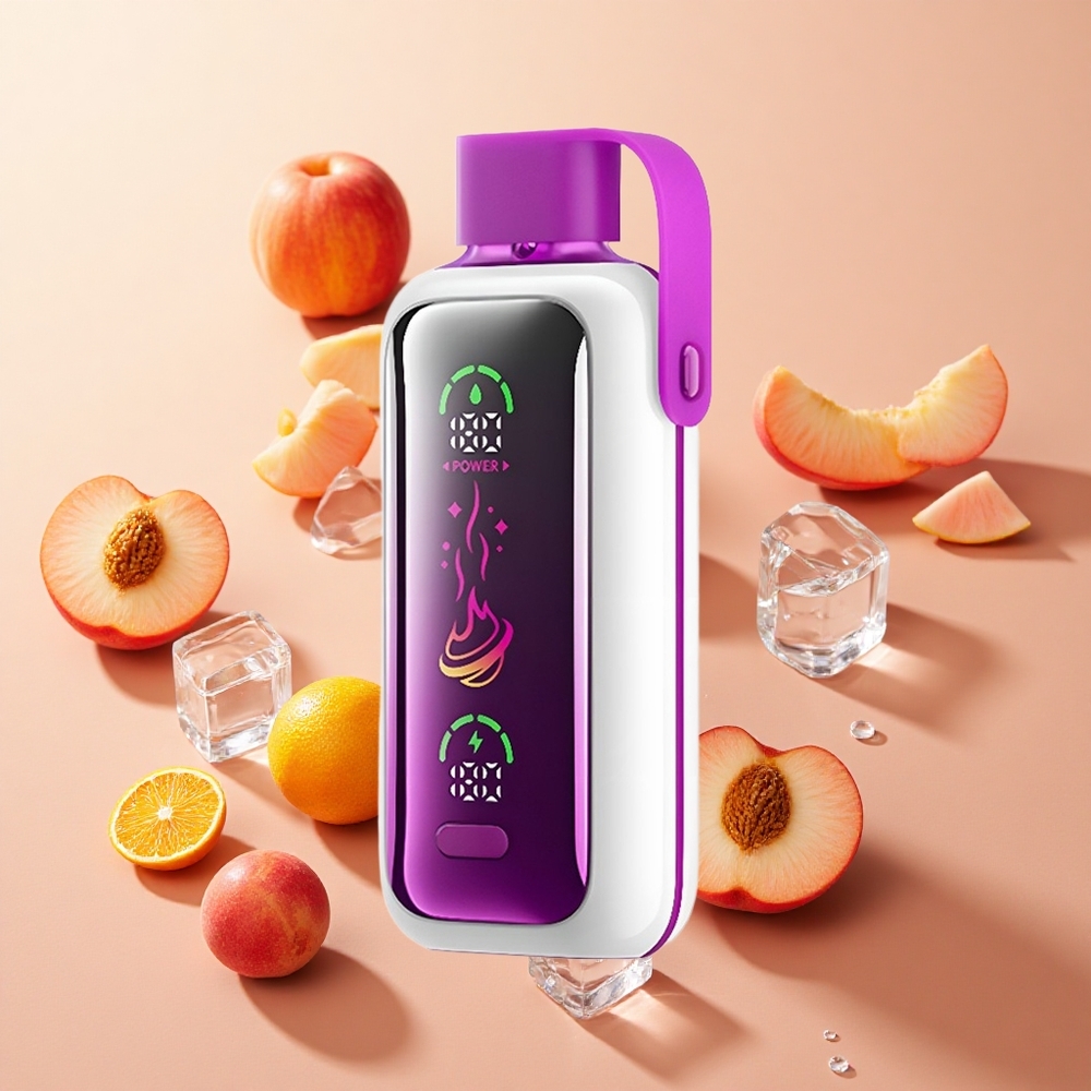 VOZOL Star 20000 Puffs אפרסק קרח wholesale Israel מסך HD 2.2 אינץ'