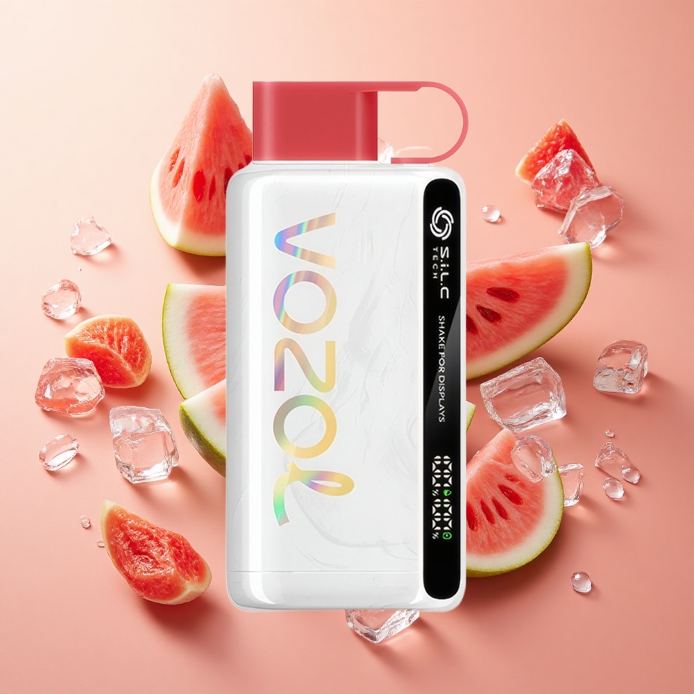 VOZOL STAR 9000/12000 אבטיח קר (Watermelon Ice) wholesale Israel הגנה על פומית (Mouthpiece Protection)