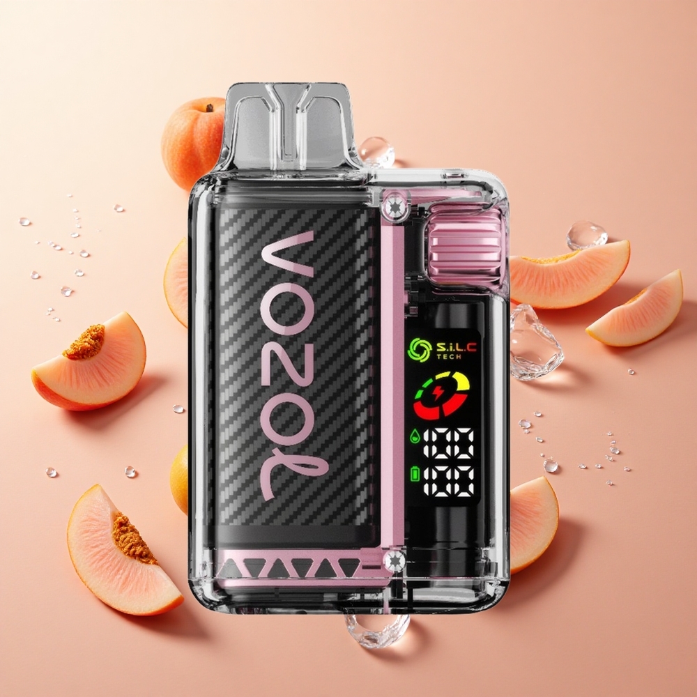 VOZOL Vista 20000 Puffs אפרסק קרח wholesale Israel סוללה נטענת 650mAh מסך OLED