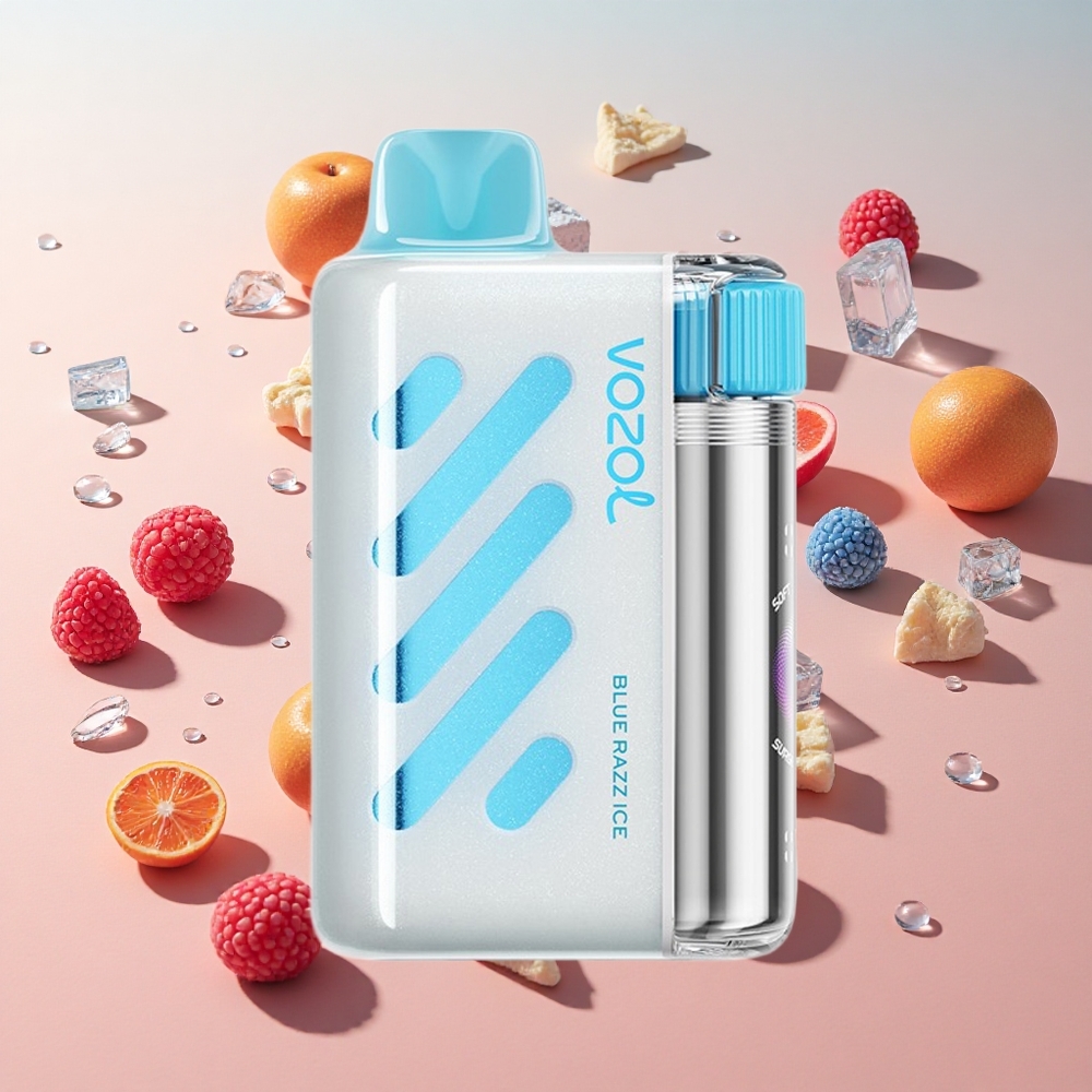 VOZOL VISTA 40000 Puffs Blue Razz Ice (תפיסות 40000, סוללה 1000mAh) wholesale Israel